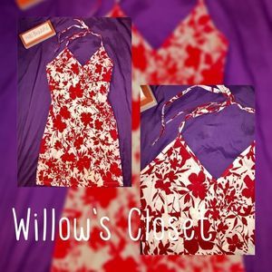Jubilee Red & white Floral Dress, Size Sm Nwot